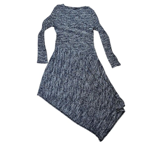 BCBG Maxazria Womens Knit Dress Asymmetrical Long Sleeve Fit & Flare Size Large - Picture 8 of 8
